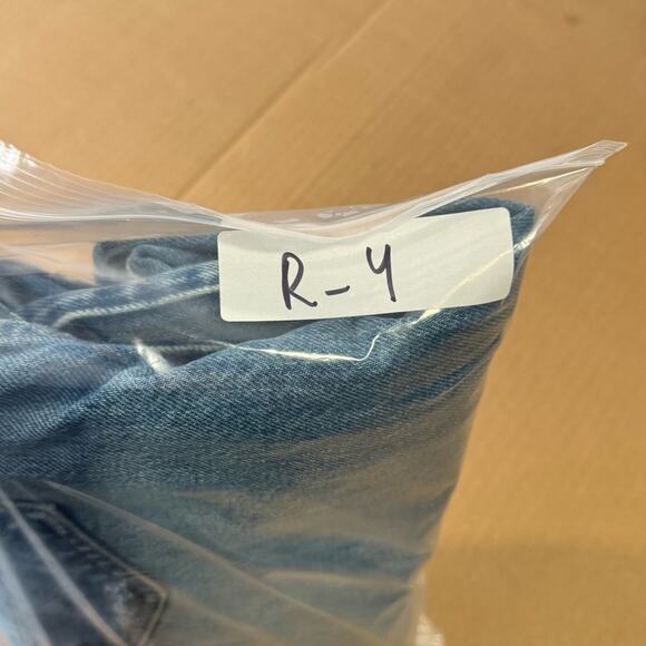 Frame Denim Le Slouch Distressed High Waist Straight Leg Jeans Denim Button Fly - Picture 14 of 14